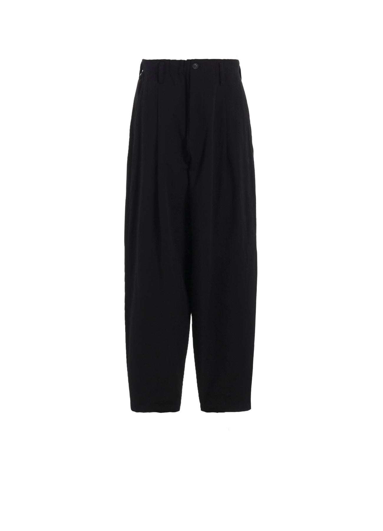 WAIST STRING PANTS WITH COTTON LINEN UNEVEN YARN CANVAS