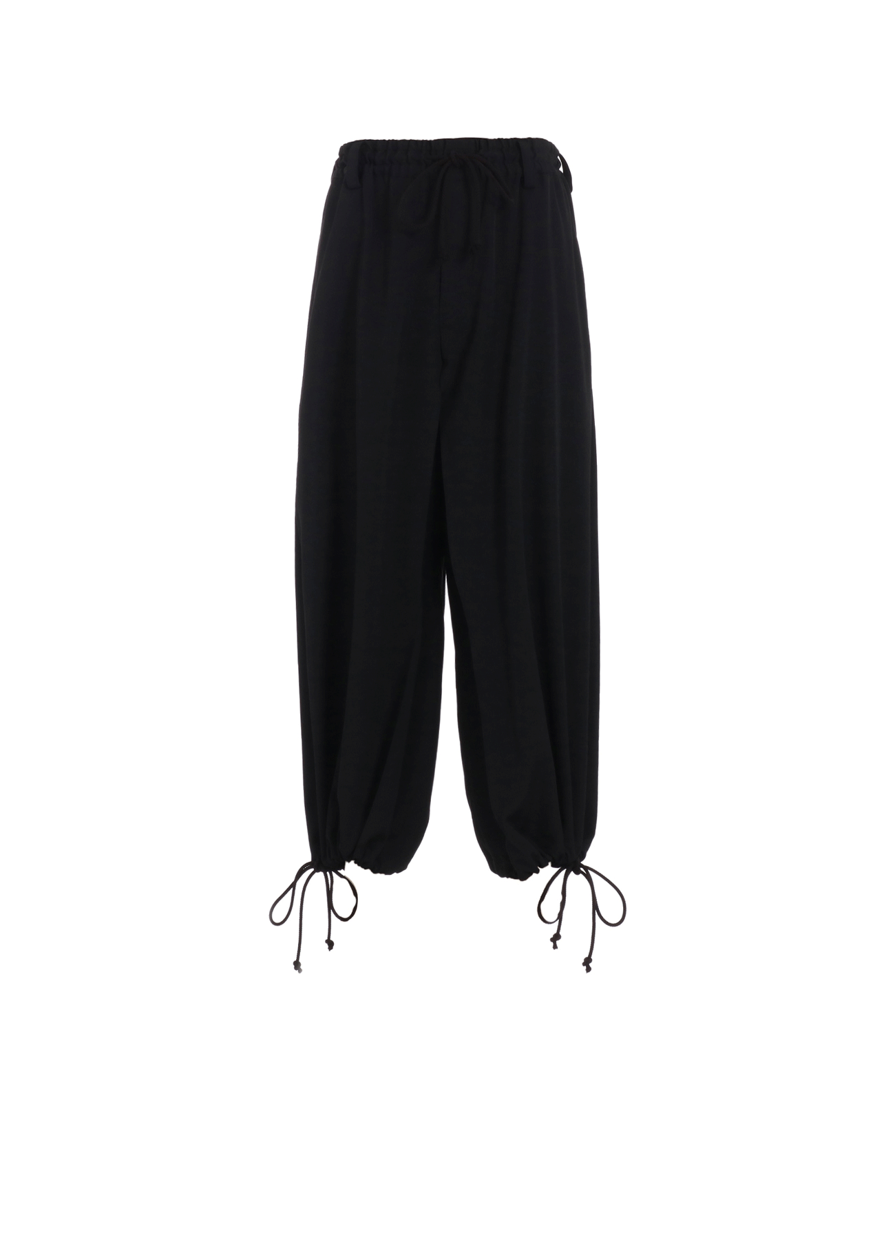 WASHER WOOL GABARDINE HAKAMA BALLOON PANTS
