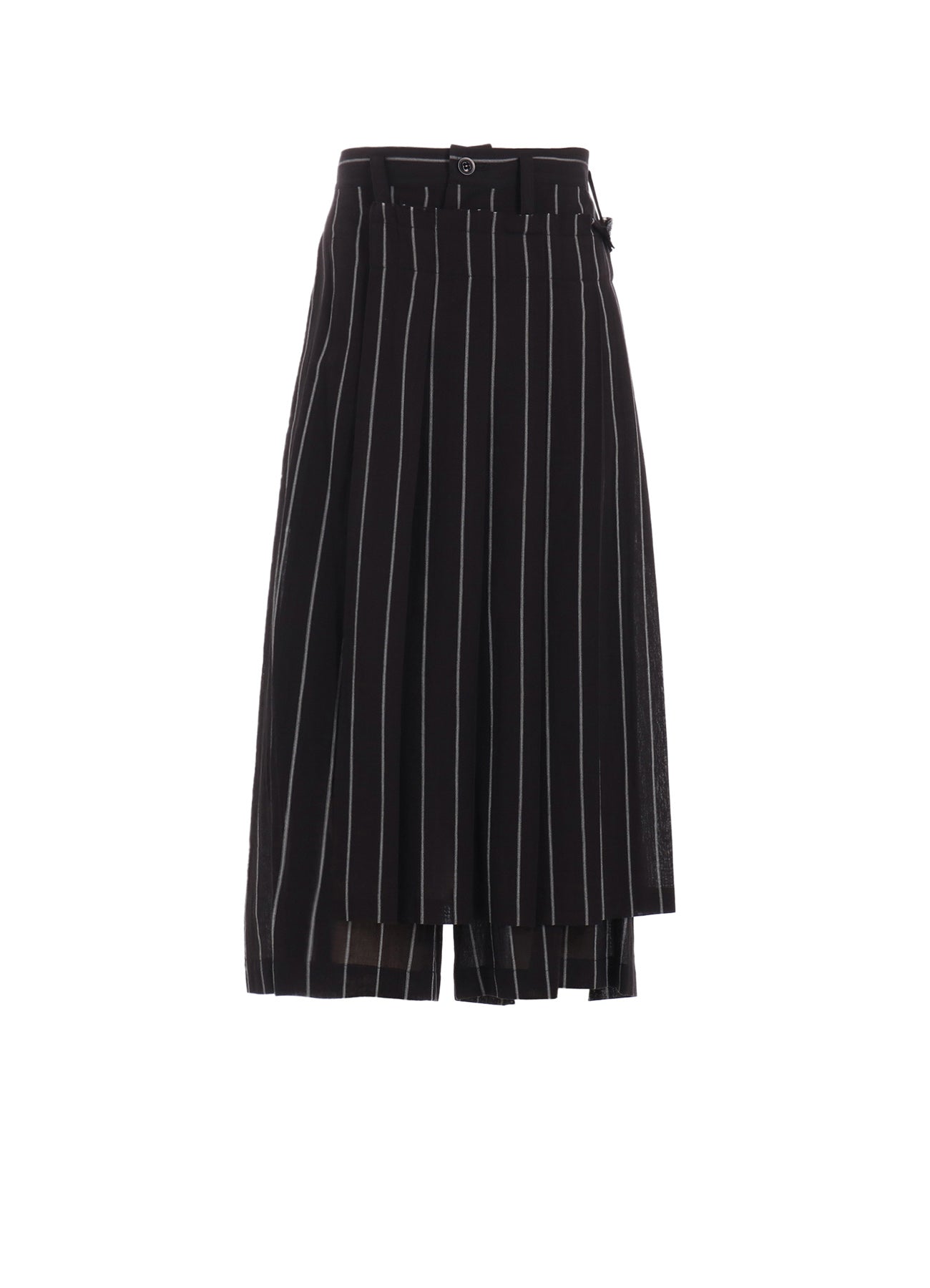 WASHER STRIPE WRAPT PLEATED PANTS